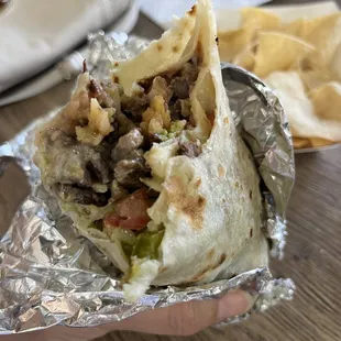 Good amount of meat &amp; fillings. Tasty.