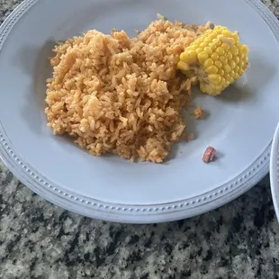 Rice and little corn