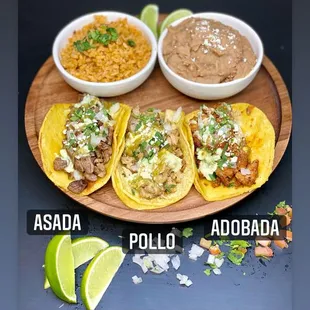 3 Taco Plate