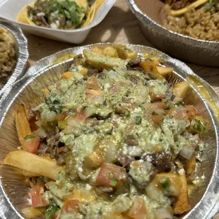 Carne asada fries were very flavorful!