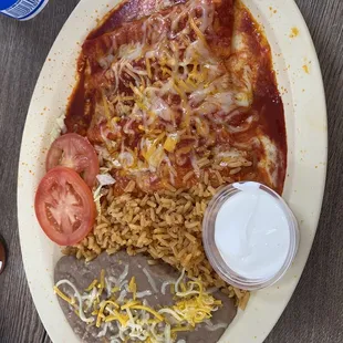 Enchiladas Plate