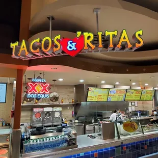 he inside of a restaurant