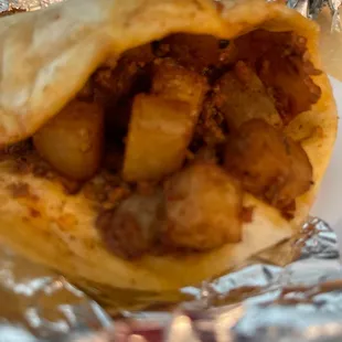 Potato &amp; Chorizo Taco