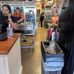 a woman talking on the phone