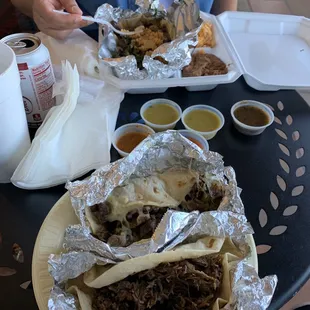 Barbacoa taco, street tacos