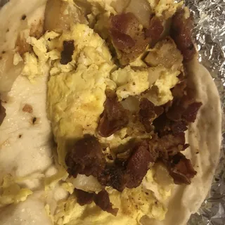 Potato and Egg Taco Breakfast