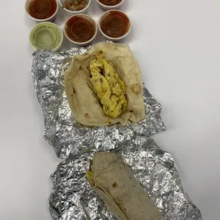 Bacon and egg breakfast tacos