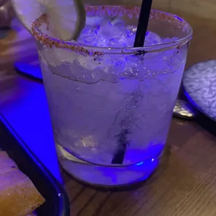 My margarita. 1st was sent back. This was wayyyyyy better.