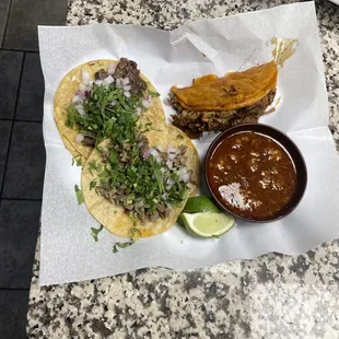 a plate of food on a table