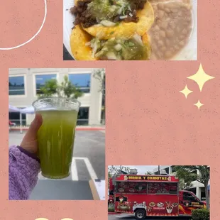 a person holding a drink