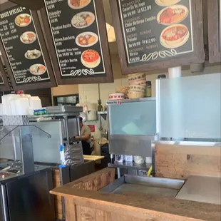 a view of the inside of a restaurant