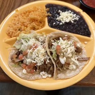 2 carnitas tacos special plate