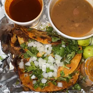 Birria tacos to go.