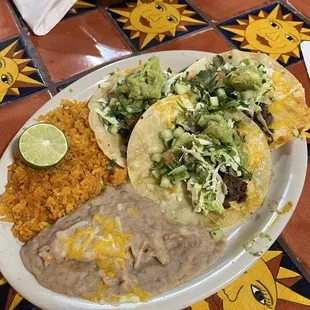 Three taco combo