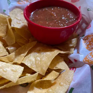 Chips &amp; Salsa - very flavorful &amp; spicy!