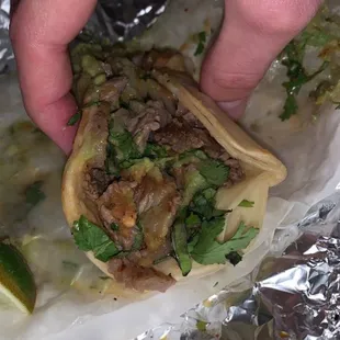 Pastor (Pork Marinated) Taco.