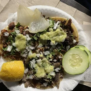 Tacos de Asada! Con todo (all the fixin&apos;s)