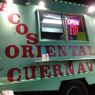 The front of the truck