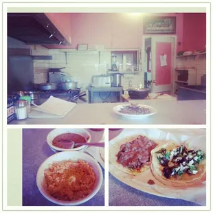 a variety of tacos dishes