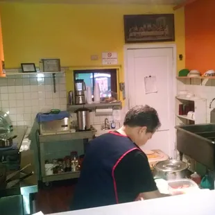 Literally a small room w/ just this lady cooking. The *best* tacos in Chicago, hands fu*king down. Love ya, abuela! Lol