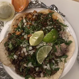 Got 2 Asada, 1 al pastor, and 1 carnita