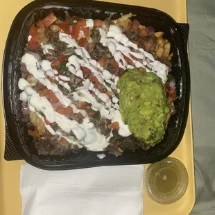Panchitos Supreme Asada Fries without the jalapeños