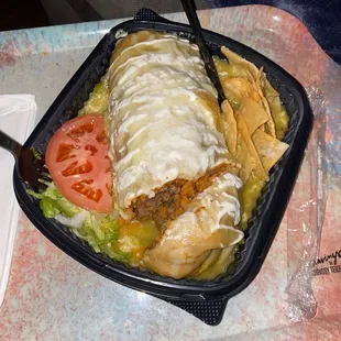 Mild green Loaded Wet Burrito