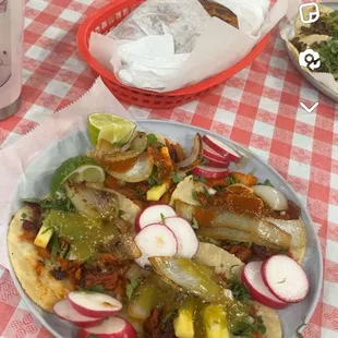 Torta de hamon and tacos de asada