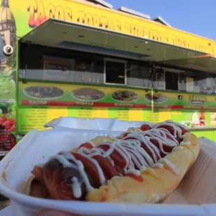 Bacon wrapped hotdog  Photos by A.A.Serrano.Photography on ig