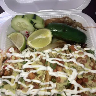 Al pastor tacos w/ everything