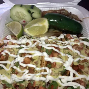 Al pastor tacos w/everything