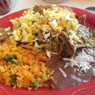 yummy green chilaquiles.