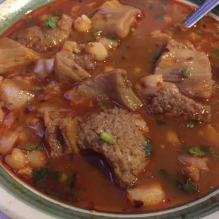 tasty bowl of menudo.
