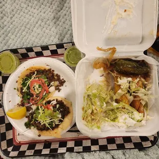 Asada tacos &amp; flautas