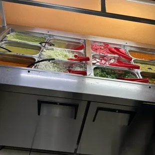 The salsa bar I was directed to, ti get the salsa ordered extra on the side