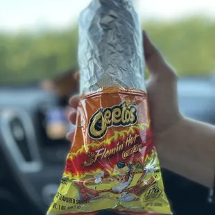 Flamin Hot Cheetos Burritos