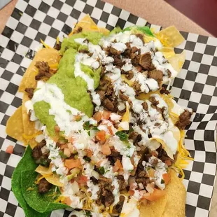 Carne asada nachos