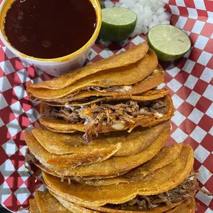 a plate of mexican food
