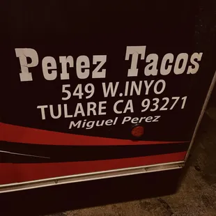 Perez Tacos!