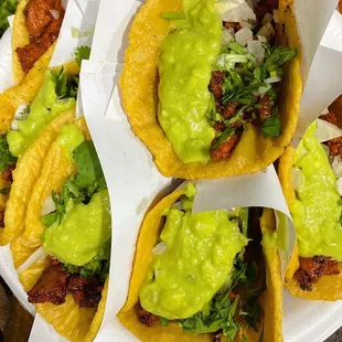 TACOS WITH HANDMADE TORTILLAS FRESH GUACAMOLE