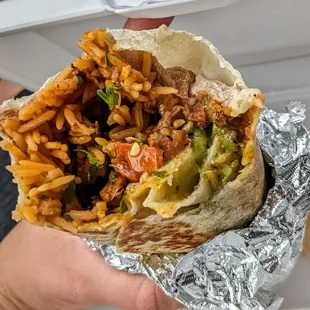 Al pastor burrito