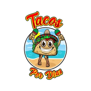 a cartoon taco character