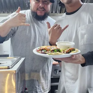 These two men were running the truck!