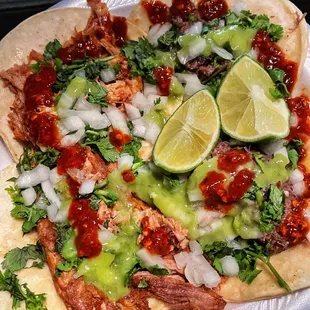 2 Carnitas 2 Barbacoa