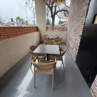 Outside seating