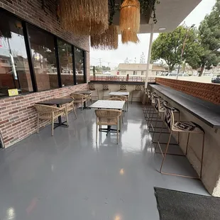 More outside seating