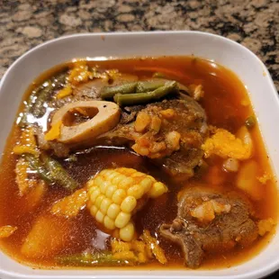 Caldo de res rojo. Must try this.