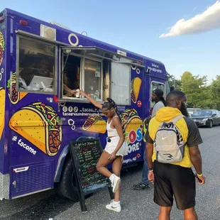 Truck parked at Walker Mill for goombay turf league.