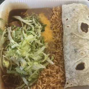 Combination enchilada burrito
