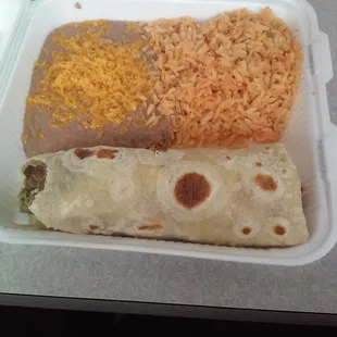 Carne asada burrito